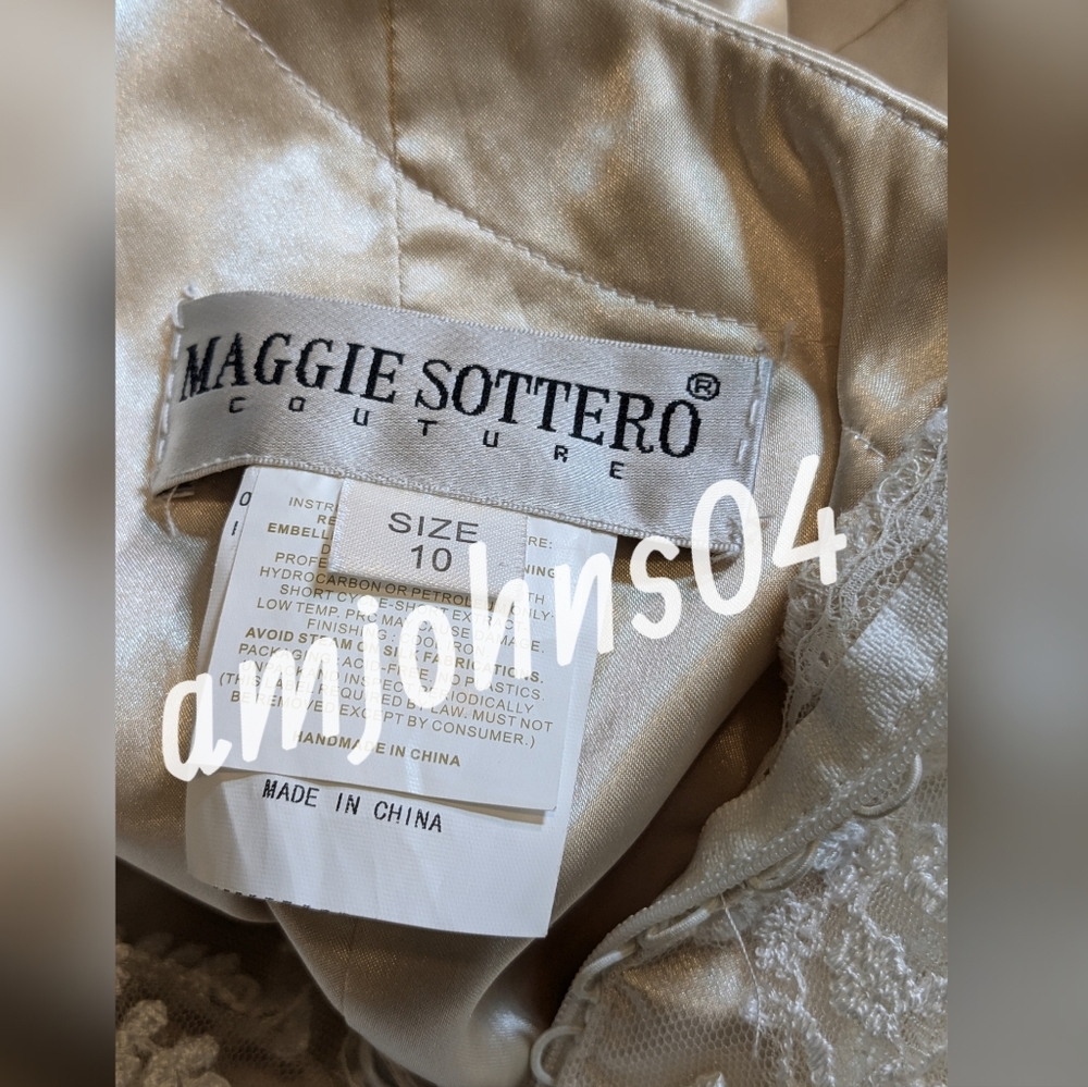 Maggie Sottero 'Melanie' Lace Bridal Gown NWT - Picture 13 of 13